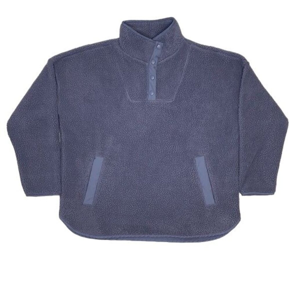 Madewell (Re)sourced Fleece Popover Tunic Jacket: Size Medium